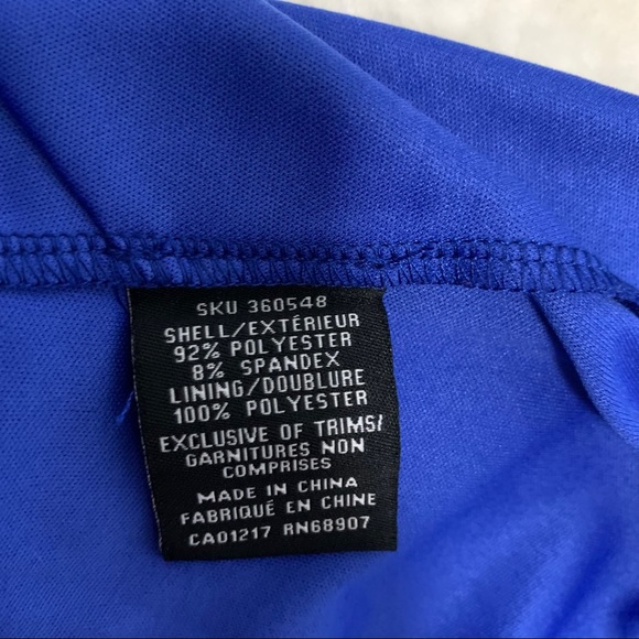 Royal Blue Sleeveless Blouse - Picture 6 of 6